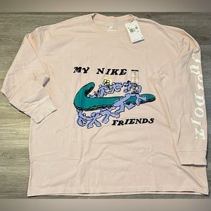 Nike Max 90 Shapes My Nike Friends Pink Long Sleeve T Shirt